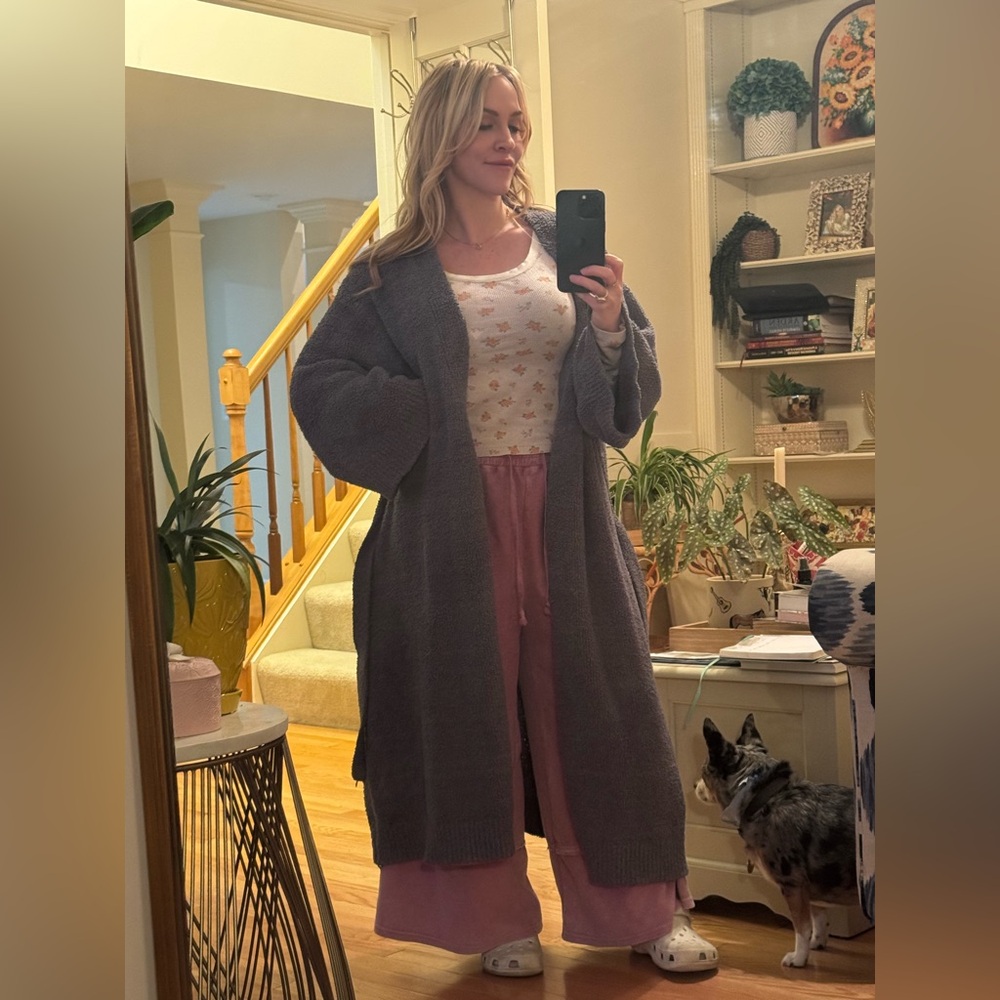 Gray Super Soft Robe - Picture 2 of 6